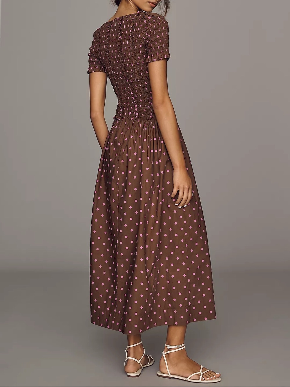 Damson Madder Raphaela 100% cotton Midi Dress - Picture 2 of 12